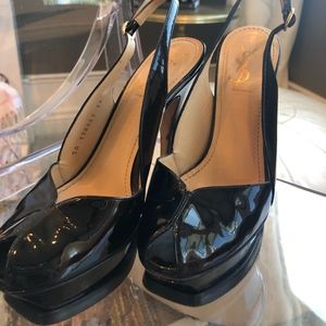 YSL Patent Pumps